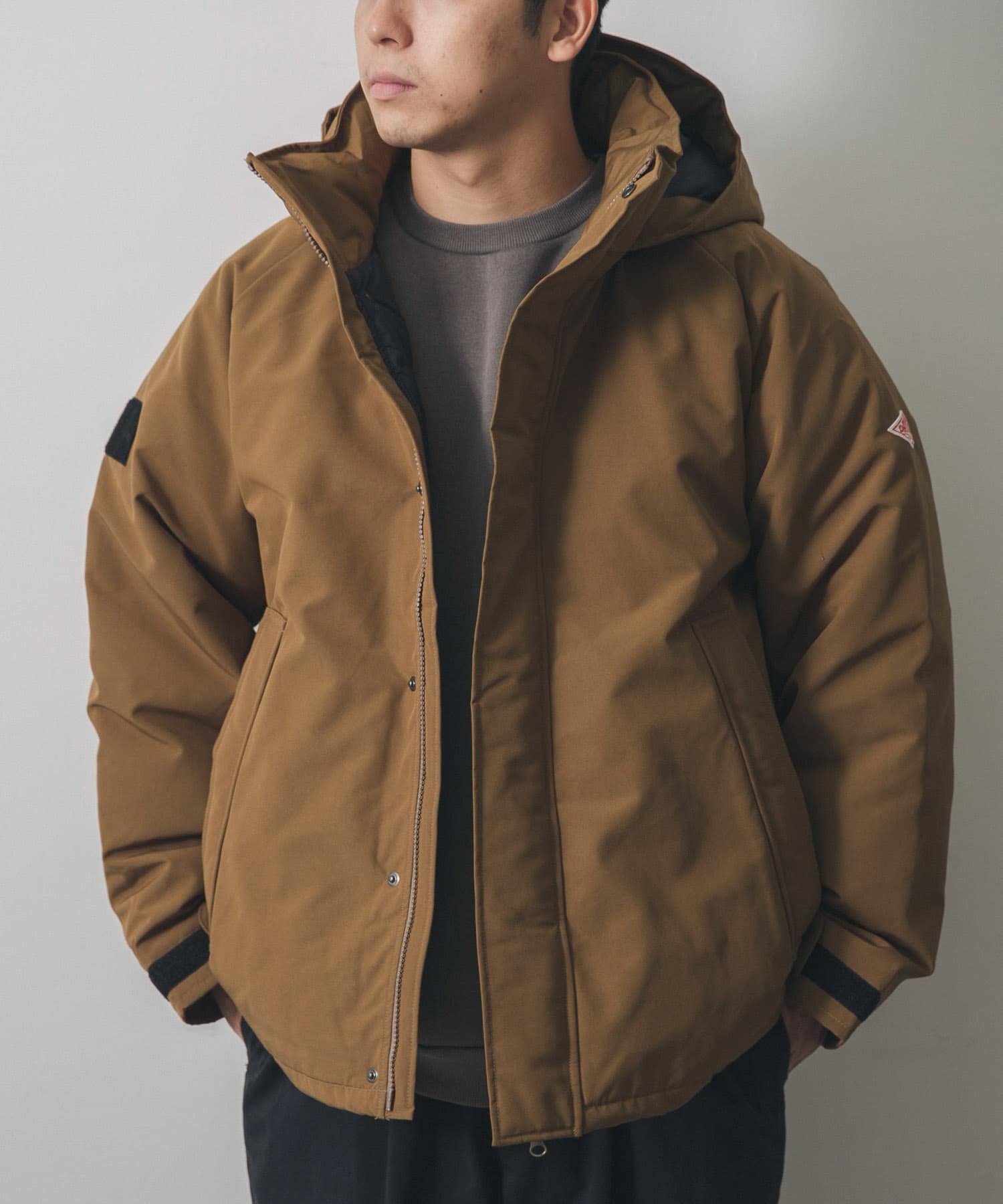 DANTON DOWN ARMY HOODED JACKET[DT-A0030-DM37]｜URBAN