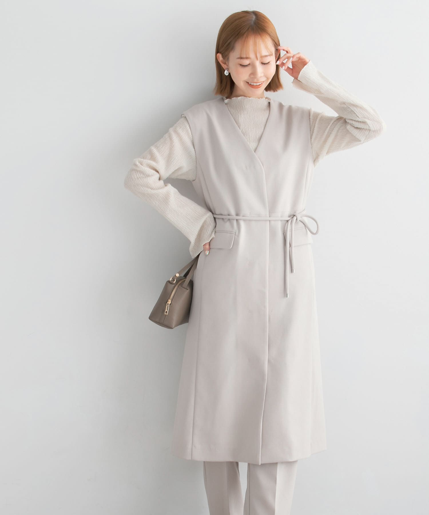 【10％OFF】 ベルト付ジレワンピース[RA44-26K408]｜URBAN RESEARCH公式 ワンピース
