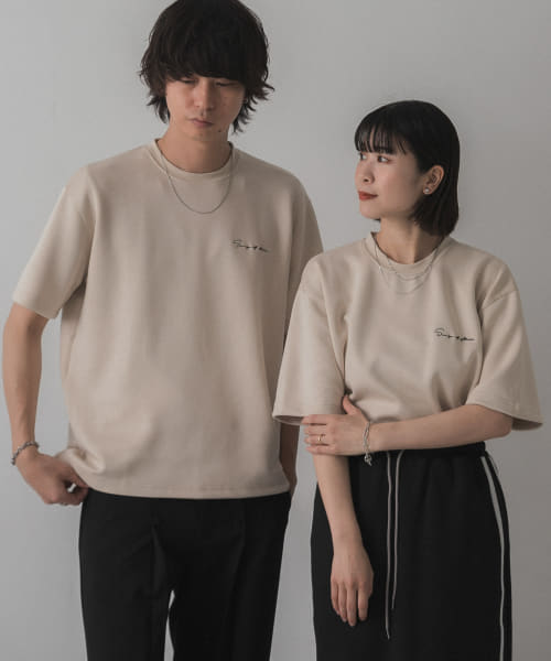 『一部WEB限定カラー』『ユニセックス』シシュウダンボールポンチショートスリーブTシャツ