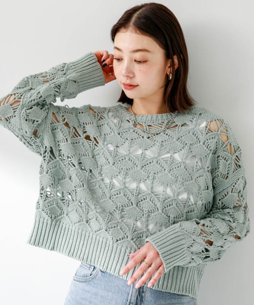 [Sonny Label][クロシェニットプルオーバー]
