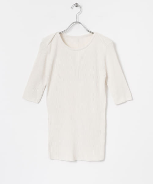 armi　mother WASHI KNIT RIB T-SHIRTS