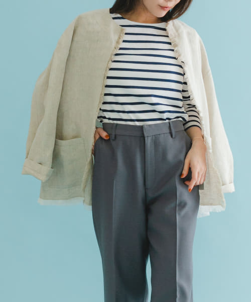 ALDERNEY　LINEN100 JACKET