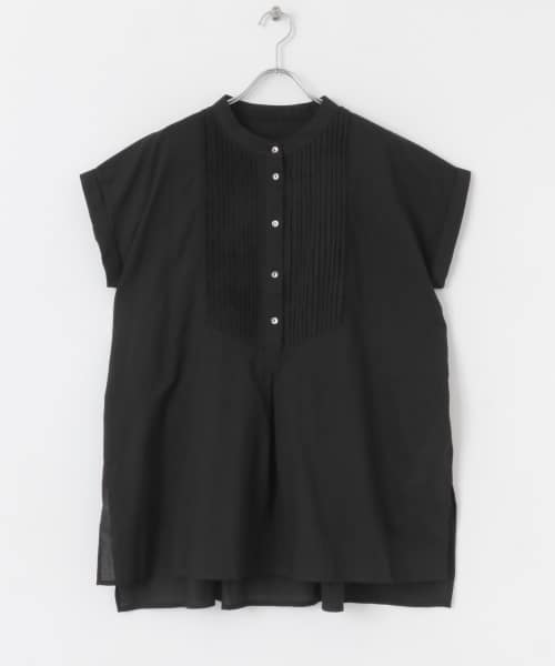 エアリーコットンピンタックドレスシャツ