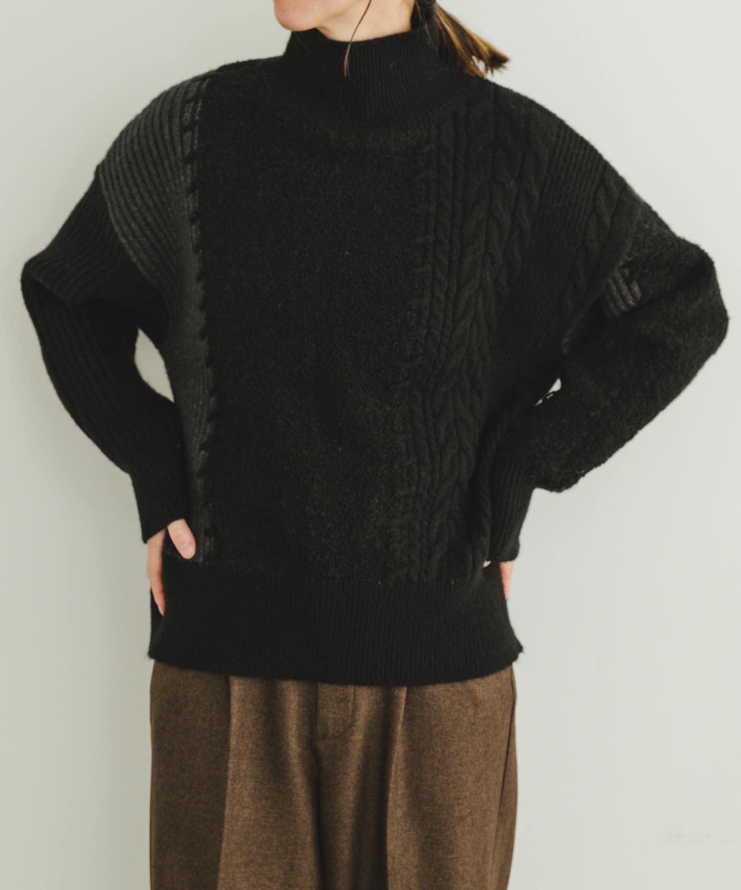 パッチワークハイネックニット[IT47-22A002]｜URBAN RESEARCH公式ファッション通販