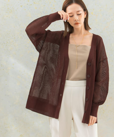 楽天市場】【中古】YOKE MESH CARDIGAN メッシュ カーディガン