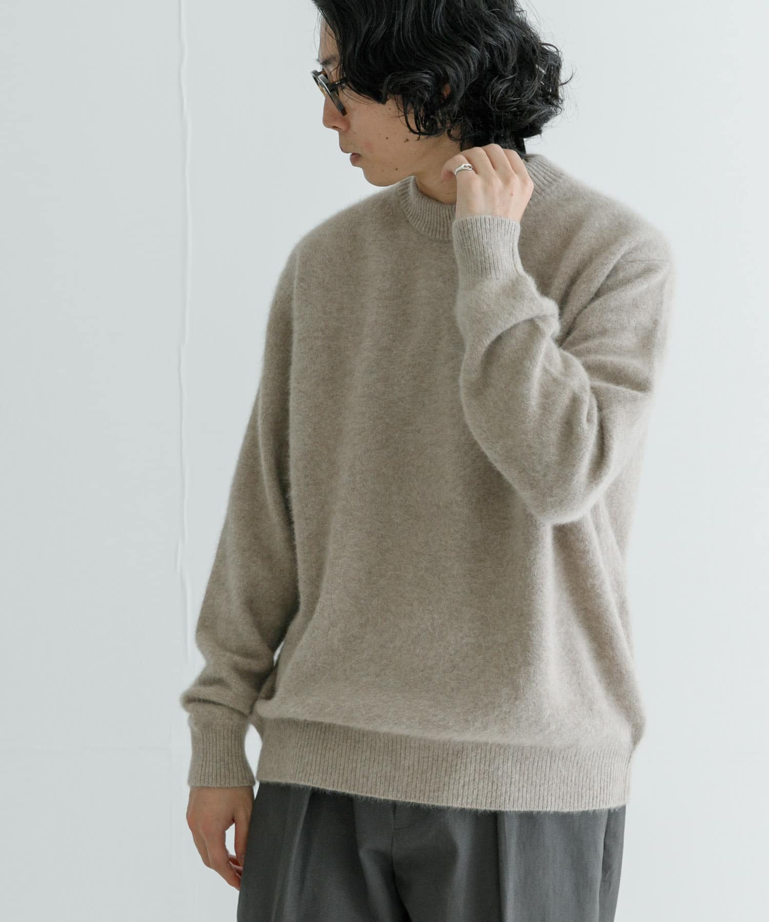 new basic FOX/CASHMEREクルーネックニット[UR47-12B006]｜URBAN
