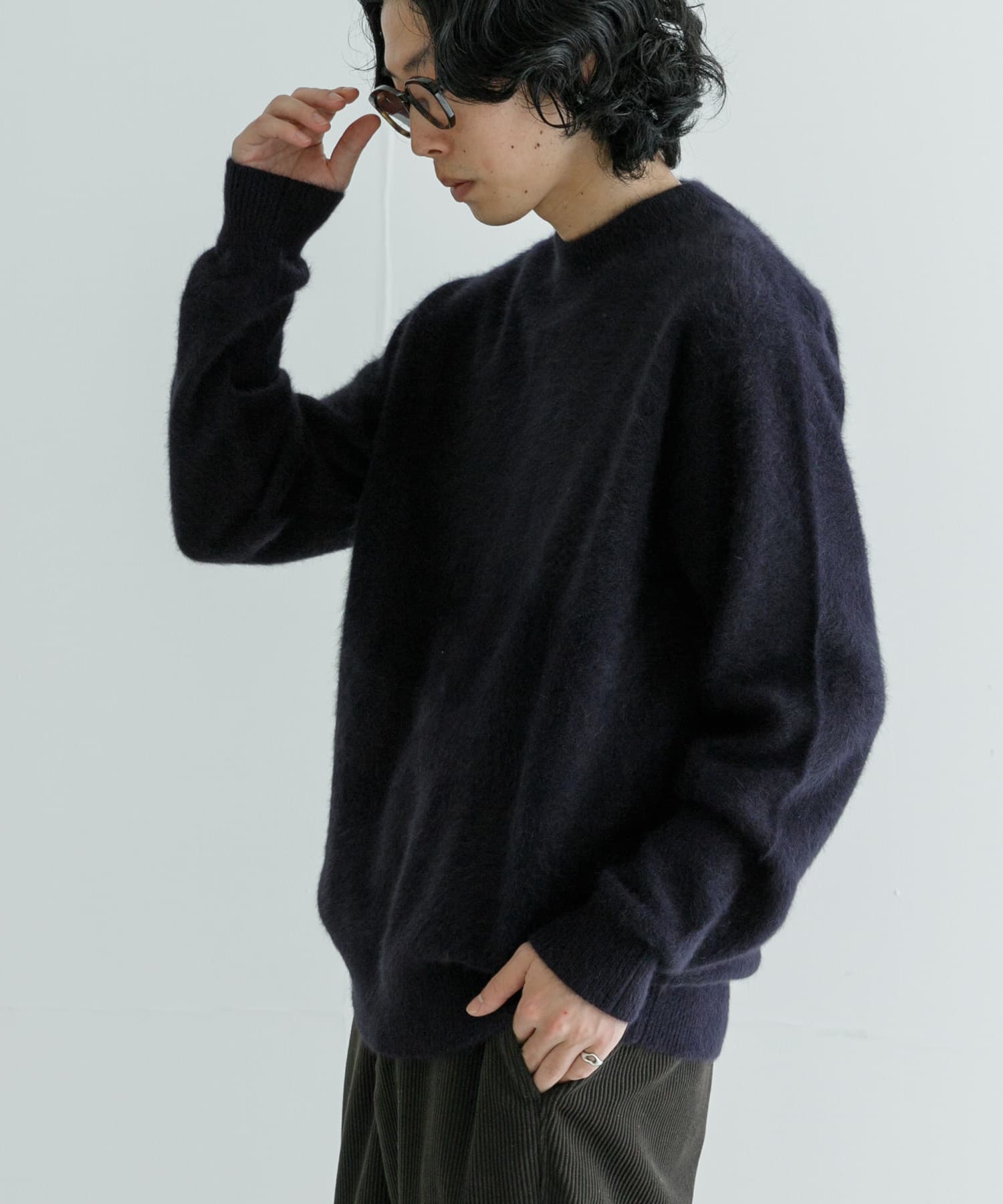 new basic FOX/CASHMEREクルーネックニット[UR47-12B006]｜URBAN