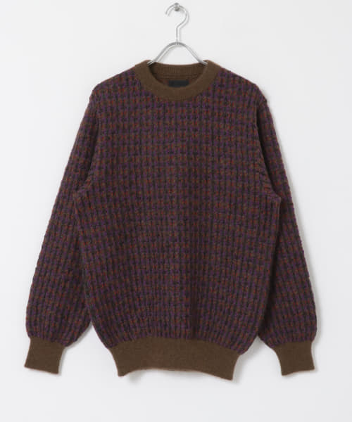 米富繊維　VINTAGE TWEEDY KNIT PULLOVER-3