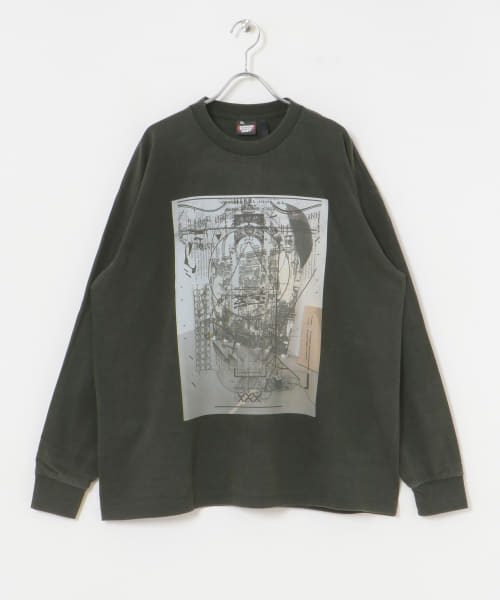 semoh　Behind Long-Sleeve T-shirts