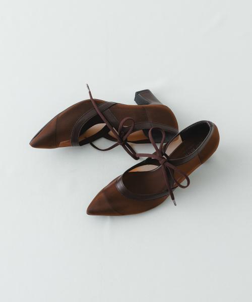 『MADE IN JAPAN』チャンキーヒールリボンパンプス