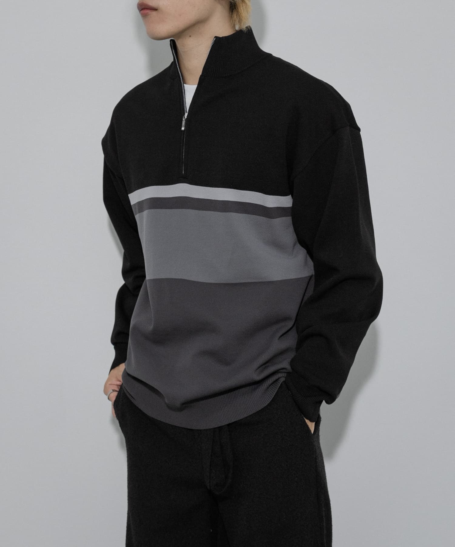 パネルボーダーハーフZIPニット[AA47-12S109]｜URBAN RESEARCH公式ファッション通販