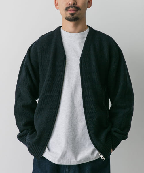 STILL BY HAND　Zip up cardigan