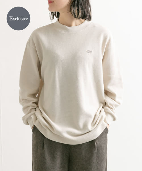 [DOORS][『別注』LACOSTE×DOORS　thick pique mock Long-Sleeve]