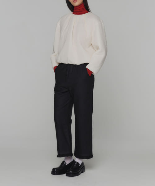 AMOMENTO　SHEER PADDED PANTS