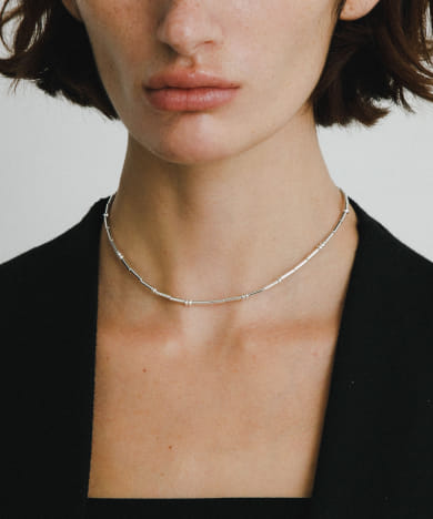 decor『デコール』 Hematite dotbar Choker[UR46-2PD102-C