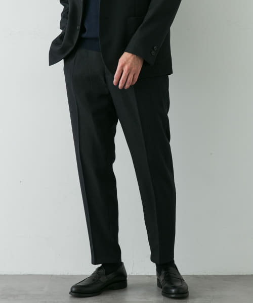 LIFE STYLE TAILOR　ブラッシュドウールライクストレッチパンツ