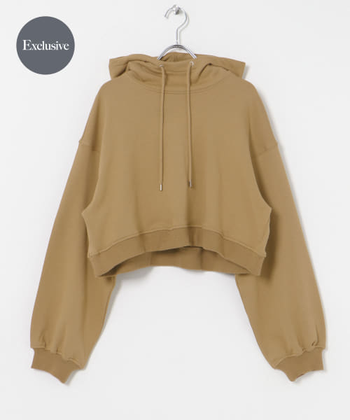 『別注』MIDIUMISOLID×TGM　hooded short pullover