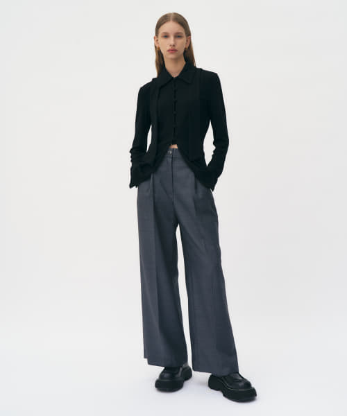 Et demain　Wool wide-leg trousers