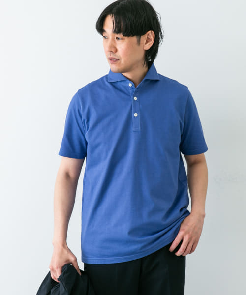 LIFE STYLE TAILOR　カッタウェイ半袖プルオーバー