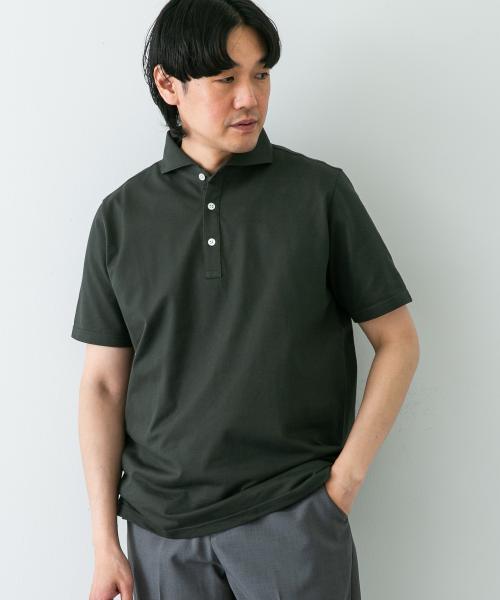 LIFE STYLE TAILOR　カッタウェイ半袖プルオーバー