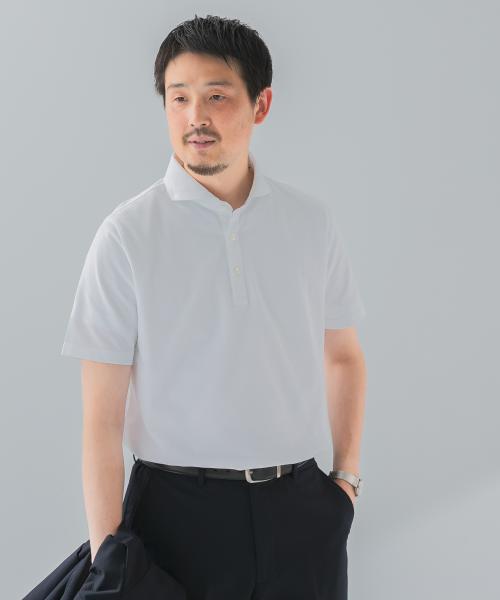LIFE STYLE TAILOR　カッタウェイ半袖プルオーバー