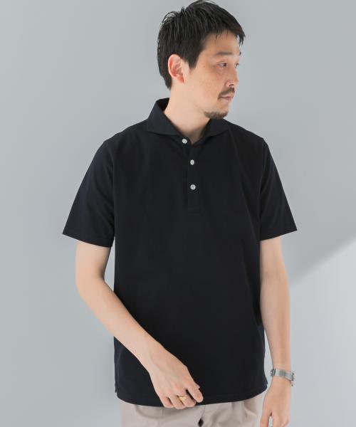 LIFE STYLE TAILOR　カッタウェイ半袖プルオーバー