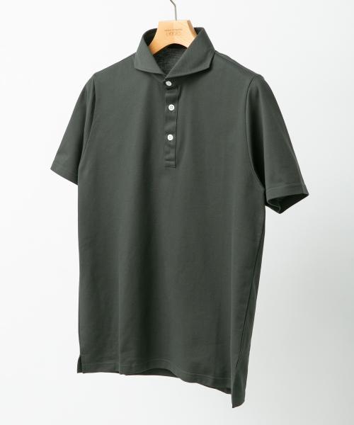 『吸水速乾』LIFE STYLE TAILOR　カッタウェイ半袖プルオーバー