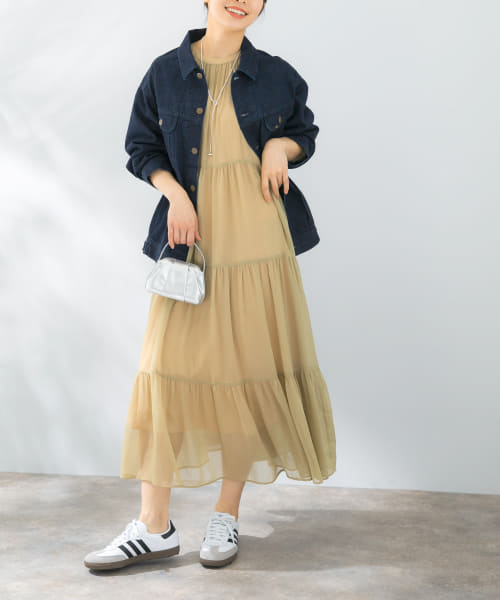 [ROSSO][シアーティアードワンピース]