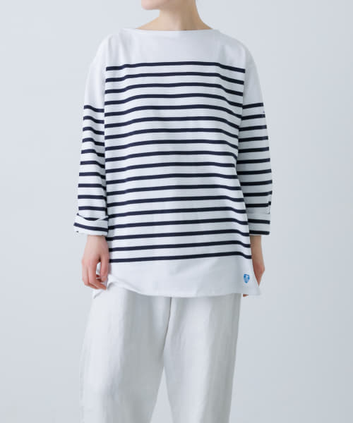 ORCIVAL　BOAT NECK LONG-SLEEVE PULLOVER