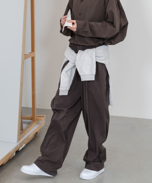 dDdDdDd　NYLON WIDE TAPERED PANTS
