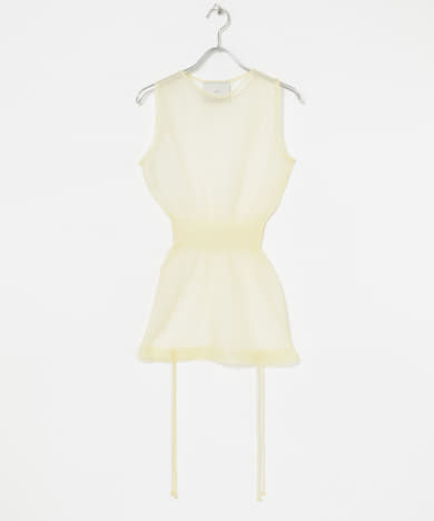 TAN　2WAY SHEER TOPS