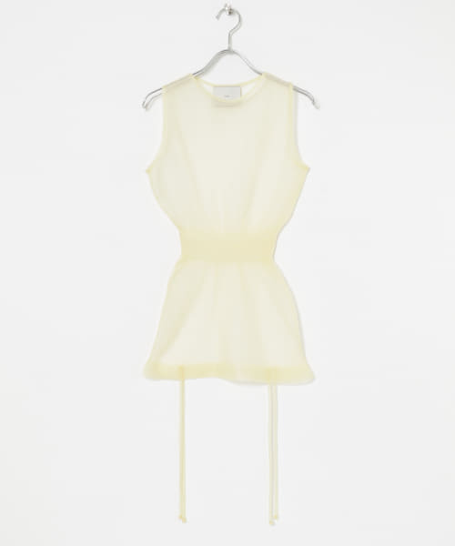 TAN　2WAY SHEER TOPS