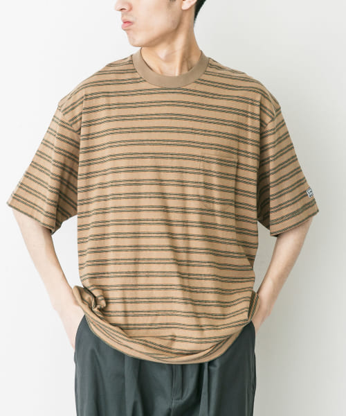 ENDS and MEANS　Pocket T-shirts(Striped)