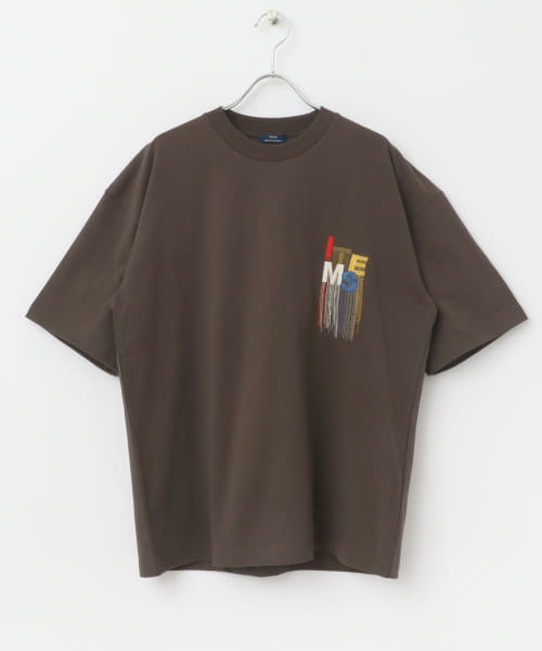 フリンジ刺繍T-shirts Logo