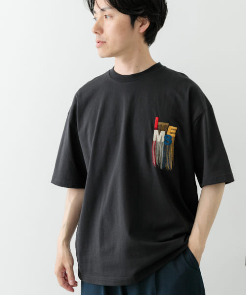 フリンジ刺繍T-shirts Logo