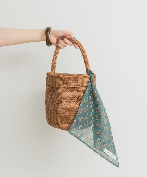 maison de soil　RAFFIA ONE HANDLE BAG