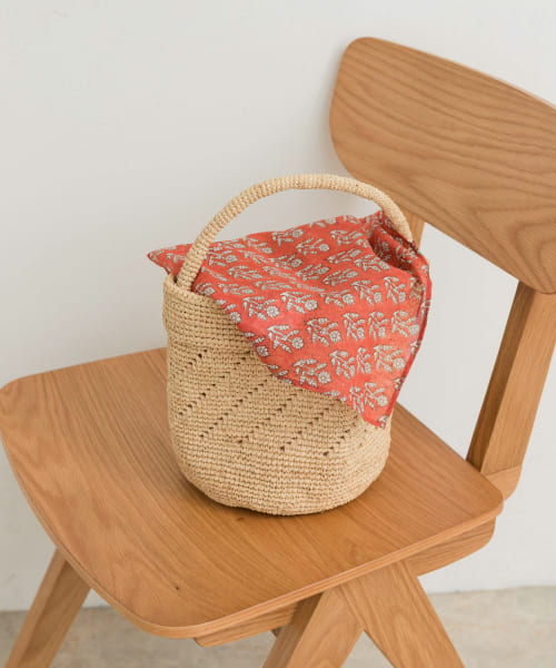 maison de soil　RAFFIA ONE HANDLE BAG