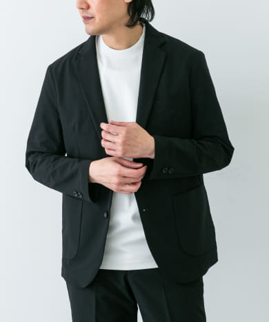 LIFE STYLE TAILOR　シアサッカーコンフォータブルジャケット
