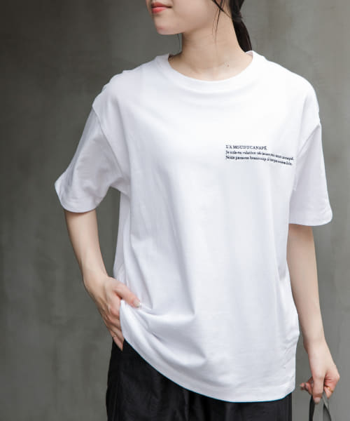 FORK&SPOON　エンブロイダリーTシャツ