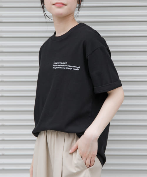 FORK&SPOON　エンブロイダリーTシャツ