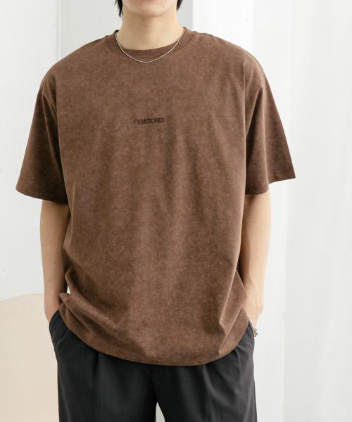 スノーダイクルーネックロゴTシャツ