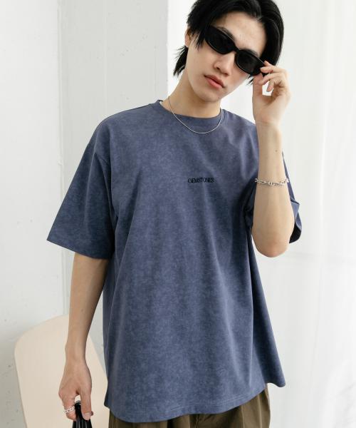 スノーダイクルーネックロゴTシャツ