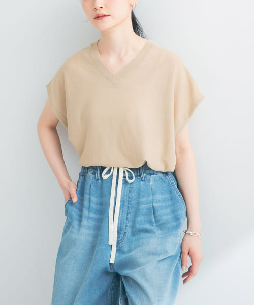 2WAYフレンチスリーブニット