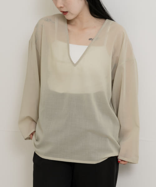 &her　Voile Tops
