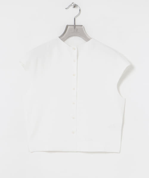 AMOMENTO　WHOLEGARMENT CAP SLEEVE CARDIGAN