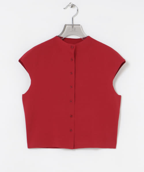 AMOMENTO　WHOLEGARMENT CAP SLEEVE CARDIGAN