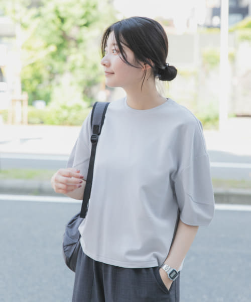 T/CダンボールボリュームスリーブTシャツ