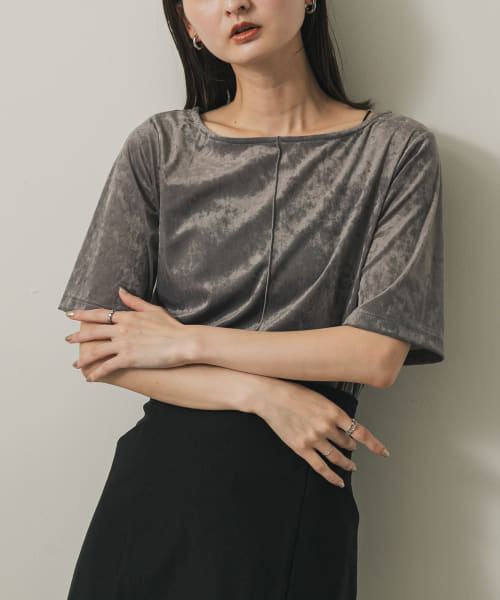シアーベロアTシャツ(半袖)