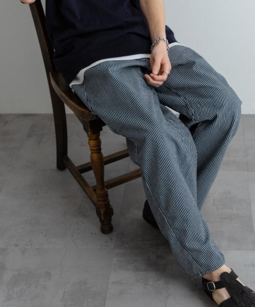 バレルレッグデニムパンツ