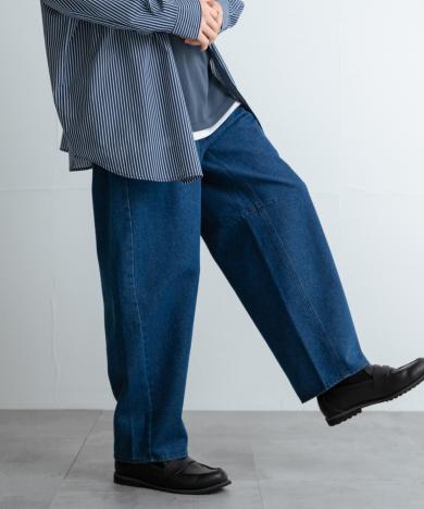 バレルレッグデニムパンツ